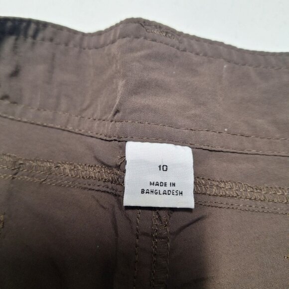 World Wide Sportsman Shorts Fishing Lightweight Summer Womens 10 Brown Pockets - Picture 5 of 10